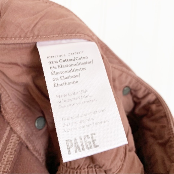 Paige ‘Ivy’ Burgundy Skinny Jeans Zipper Detail - Picture 6 of 6